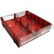 Base Modular Com Duas Gavetas - Vermelho - GVT1 Base Modular Com Duas Gavetas - Vermelho - GVT1