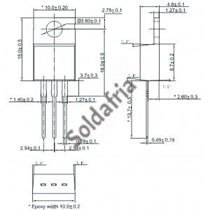 SCR BT151-650R 12 A, 15mA, 650 V, SOT78 SCR BT151-650R 12 A, 15mA, 650 V, SOT78
