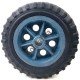 Roda De Plástico 6 Polegadas Sem Rolamento Azul Eixo 1/2 Roda De Plástico 6 Polegadas Sem Rolamento Azul Eixo 1/2