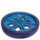 Roda De Plastico Colorida Azul Sem Rolamento 152mm X 27mm