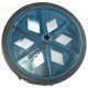 Roda De Plastico Colorida Azul Sem Rolamento 152mm X 27mm Roda De Plastico Colorida Azul Sem Rolamento 152mm X 27mm