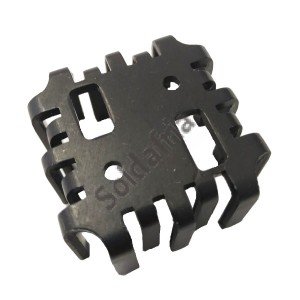 Dissipador de Calor 180648 Com Furo Anodizado Preto Dissipador de Calor 180648 Com Furo Anodizado Preto