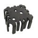 Dissipador de Calor 180018 Com Furo Anodizado Preto Dissipador de Calor 180018 Com Furo Anodizado Preto