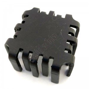 Dissipador de calor 180000 Sem Furo Anodizado Preto Dissipador de calor 180000 Sem Furo Anodizado Preto