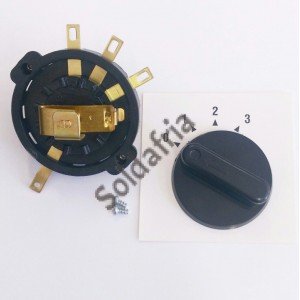 Chave de Onda Seletora CH-60 Knob e Dial 0+3 Posições 20AMP