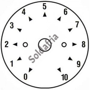 Chave de Onda Seletora CH-60 Knob e Dial 0+10 Posições 20A