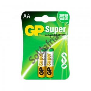 2 Pilhas Pequenas AA 1,5V Alkalinas GP - LR6 2 Pilhas Pequenas AA 1,5V Alkalinas GP - LR6