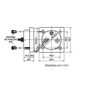 Amperimetro Analógico Renz QR65 0 a 10A - CA - Ferro Móvel