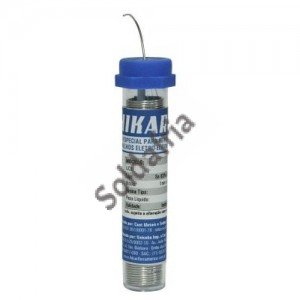 Estanho Para Solda Em Fio 1mm Tubo 22gr Hikari HS-63 63/37