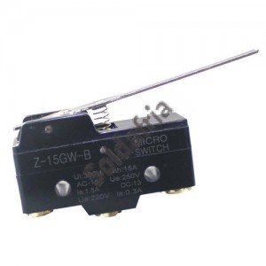 Chave Micro Switch KW-15GW-B com aste Chave Micro Switch KW-15GW-B com aste