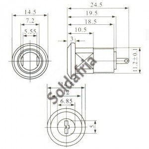 Chave KS-05 Tipo Pacri Corpo de Metal Com Chave de Plastico Chave KS-05 Tipo Pacri Corpo de Metal Com Chave de Plastico