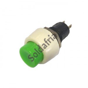 Chave Push Button DS-450 Verde Com Trava