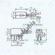 Chave Tecla PS-22F04 Com Trava 6 Terminais Chave Tecla PS-22F04 Com Trava 6 Terminais