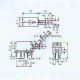 Chave Tecla PS-22F04 Com Trava 6 Terminais