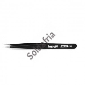 Pinça Reta 135mm Aço Inox Anti-Estática HK-12