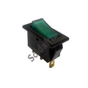 Chave Gangorra KCD2-102N Verde Com Neon Sem Marcação