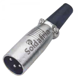 Plug Canon Macho LS1016 3 Pinos (Comprimento 67,5mm) Plug Canon Macho LS1016 3 Pinos (Comprimento 67,5mm)