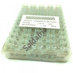 Pacote com 10 Barras Tipo Sindal H-5A 12 Bornes 6mm Pacote com 10 Barras Tipo Sindal H-5A 12 Bornes 6mm