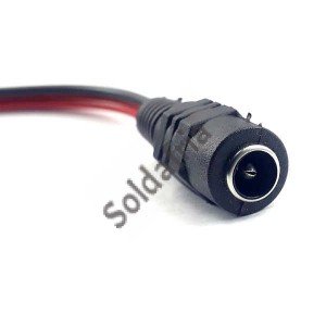 Cabo com Plug P4 Femea 2,1mm Com Rabicho Cabo com Plug P4 Femea 2,1mm Com Rabicho