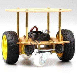 Kit Chassi 2WD Redondo Para Robô com 2 Rodas para Arduino