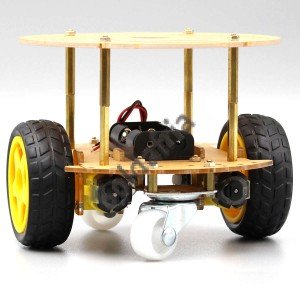 Kit Chassi 2WD Redondo Para Robô com 2 Rodas para Arduino