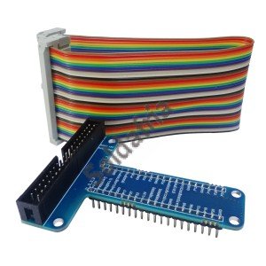 Módulo GPIO 40 Pinos Azul Mais Cabo Jumper Módulo GPIO 40 Pinos Azul Mais Cabo Jumper