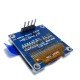 Display LCD OLed I2C 0.96 Azul Com Amarelo Y/B