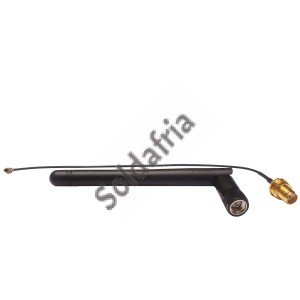 Antena Para Módulo ESP8266 GSM GPRS + Cabo Pigtail U.FL Com Conector SMA Antena Para Módulo ESP8266 GSM GPRS + Cabo Pigtail U.FL Com Conector SMA