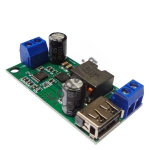 Módulo Conversor Step Down 9-36V Para 5V 5A Saída USB Módulo Conversor Step Down 9-36V Para 5V 5A Saída USB