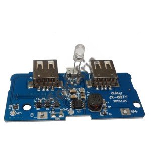 Módulo Carregador Dupla USB 5V 2A Para Bateria 18650 3,7V Módulo Carregador Dupla USB 5V 2A Para Bateria 18650 3,7V