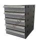 Gaveteiro CG505/0 Ecológico 5 Gavetas Sem Div. Preto/Cinza Gaveteiro CG505/0 Ecológico 5 Gavetas Sem Div. Preto/Cinza