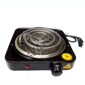 Fogão Elétrico Portátil de Mesa 1 Boca 1200W 127V Preto