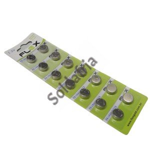 Bateria 1,5V LR44/SR44/AG13 Cartela Com 14 Peças