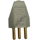 Plug de Tomada Macho 2P+T (3 Pinos) 20A Universal Cinza Plug de Tomada Macho 2P+T (3 Pinos) 20A Universal Cinza