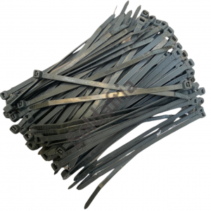 Abraçadeira de Plástico Nylon 4,8x150mm Preta com 100 pçs Abraçadeira de Plástico Nylon 4,8x150mm Preta com 100 pçs