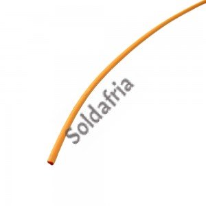 Espaguete Termoretrátil Diâmetro 1,5mm Laranja (Metro) Espaguete Termoretrátil Diâmetro 1,5mm Laranja (Metro)