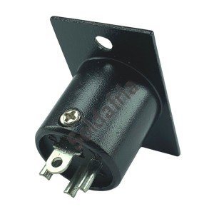 Conector Canon Macho 3 Pinos para Painel LS-1024 Conector Canon Macho 3 Pinos para Painel LS-1024