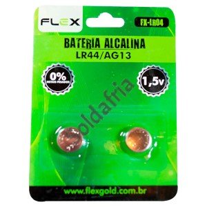 Bateria 1,5V LR44/SR44/AG13 Cartela Com 2 Peças Bateria 1,5V LR44/SR44/AG13 Cartela Com 2 Peças
