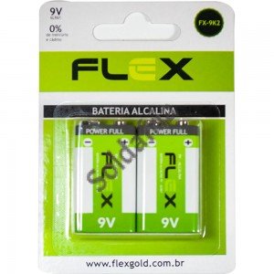 Bateria 9V Alcalina 6LR61 Cartela com 2 Peças Bateria 9V Alcalina 6LR61 Cartela com 2 Peças