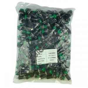 Chave Push Button PBS-11B Verde Sem Trava 2T Com 100 Peças Chave Push Button PBS-11B Verde Sem Trava 2T Com 100 Peças