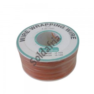 Fio Wire Wrap Laranja 30AWG Rolo com 250m
