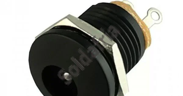 Jack J4 Redondo Pino 2,1mm Diametro 5,5mm Com Rosca modelo DC-022