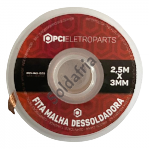 Malha Dessoldadora Tipo Fita 3mm x 2,5 Metros