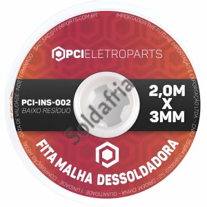 Malha Dessoldadora Tipo Fita 3mm x 2 Metros