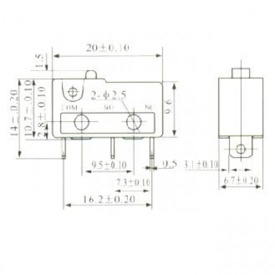 Chave Micro Switch KW11-3Z-1 Chave Micro Switch KW11-3Z-1