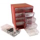 Gaveteiro CG510 Vermelho Com 10 Gavetas E 50 Divisórias Gaveteiro CG510 Vermelho Com 10 Gavetas E 50 Divisórias
