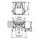 Conector USB-A Femea YH-USB01A Conector USB-A Femea YH-USB01A