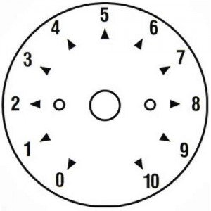 Chave de Onda Seletora CH-60 Knob e Dial 0+10 Posições 20A Chave de Onda Seletora CH-60 Knob e Dial 0+10 Posições 20A