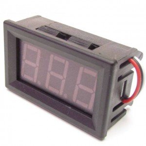Voltímetro Digital 4,5V a 30V Led Vermelho Voltímetro Digital 4,5V a 30V Led Vermelho