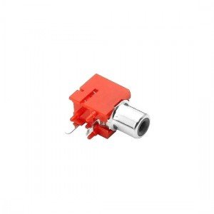Jack RCA Vermelho Para Placa 2 Terminais Jack RCA Vermelho Para Placa 2 Terminais
